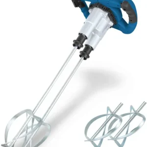 Spedito Oggi Scheppach PM1800D - Trapano miscelatore doppio per malta colla pittura - 1800W