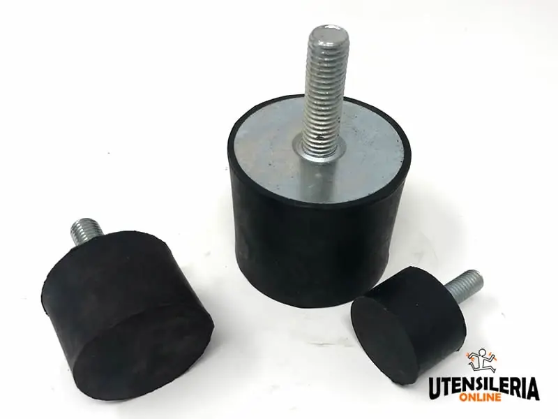 Occasione Supporto antivibrante cilindrico in gomma PM con vite maschio M6