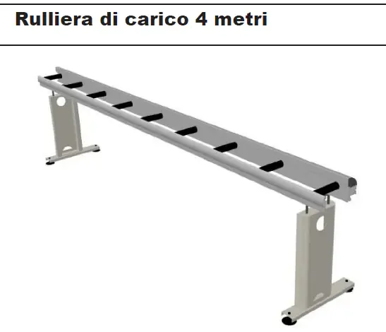 Ultime Pezzi GEA200 Rulliera di carico 4 metri