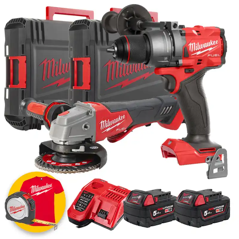 Kit Milwaukee M18 FUEL M18 FPD3 + M18 FSAGV125XPDB Economico