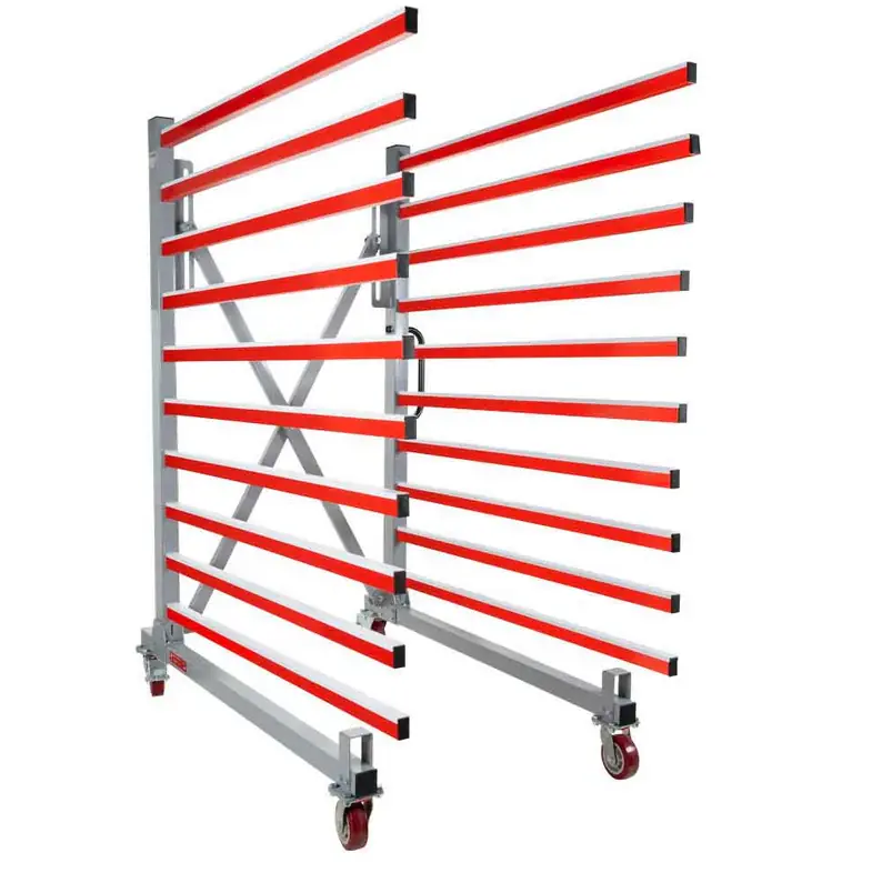 Di Tendenza Holzmann TAW140 Carrello rastrelliera mobile estendibile per pannelli , profondità scaffali 1395 mm