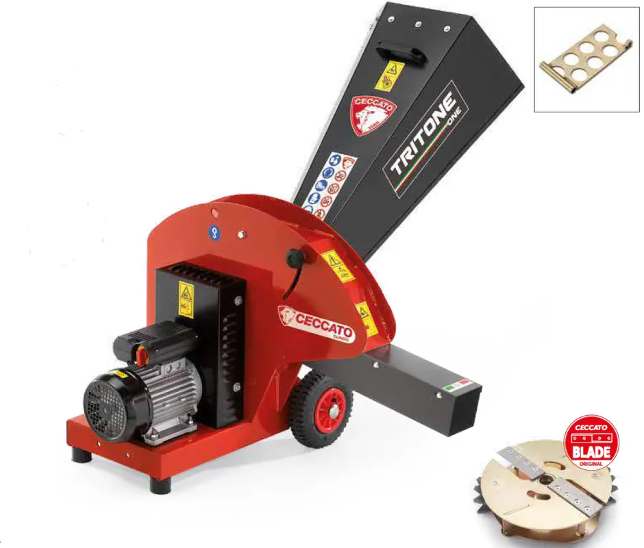 Ceccato TRI230 biotrituratore elettrico 220V Tritone one electric , per rami max Ø 40 mm Scelto Dai Clienti