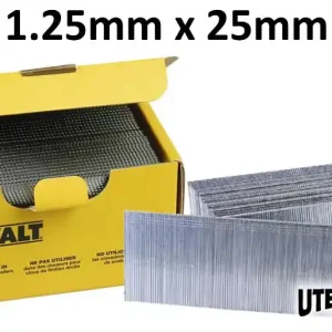 Sconto Groppini 18 gauge galvanizzati 1.25x25mm DeWalt (5000pz)