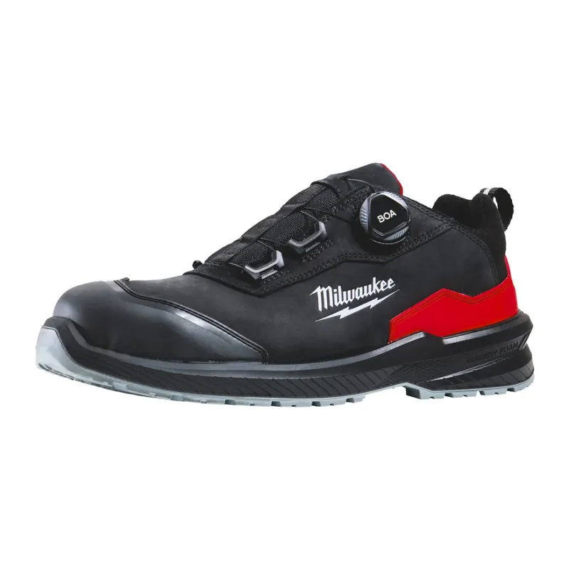 Prezzo Conveniente Scarpe antinfortunistiche Milwaukee Flextred S3S basse con BOA, tomaia in pelle