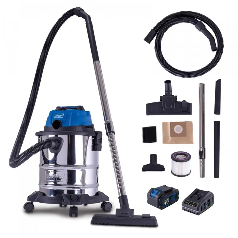 Compra Adesso Scheppach C-NTS20-X Set - bidone aspiratutto a batteria 20V - 1 x 4Ah + Caricabatterie