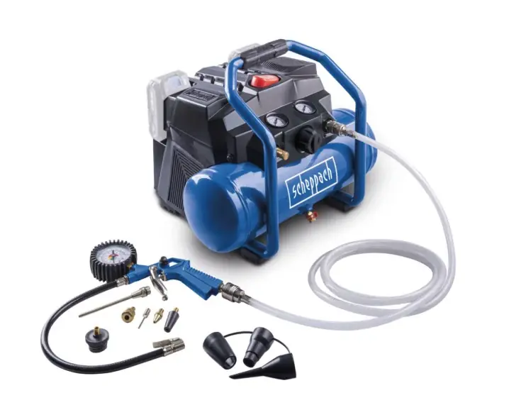 Più Venduto Scheppach C-ACT160/6-X - Compressore 6Lt a batteria - 8bar - solo corpo