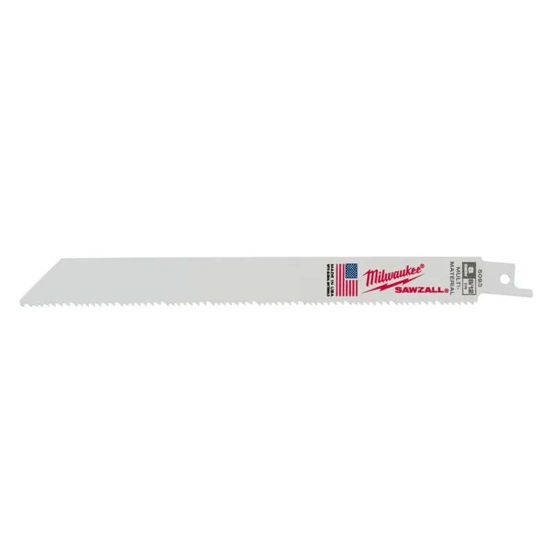 Nuovo Arrivo Milwaukee 48475093 Lame universali Legno Metallo Plastica 200mm dentatura 8/12 ( Conf. N.5 PZ )