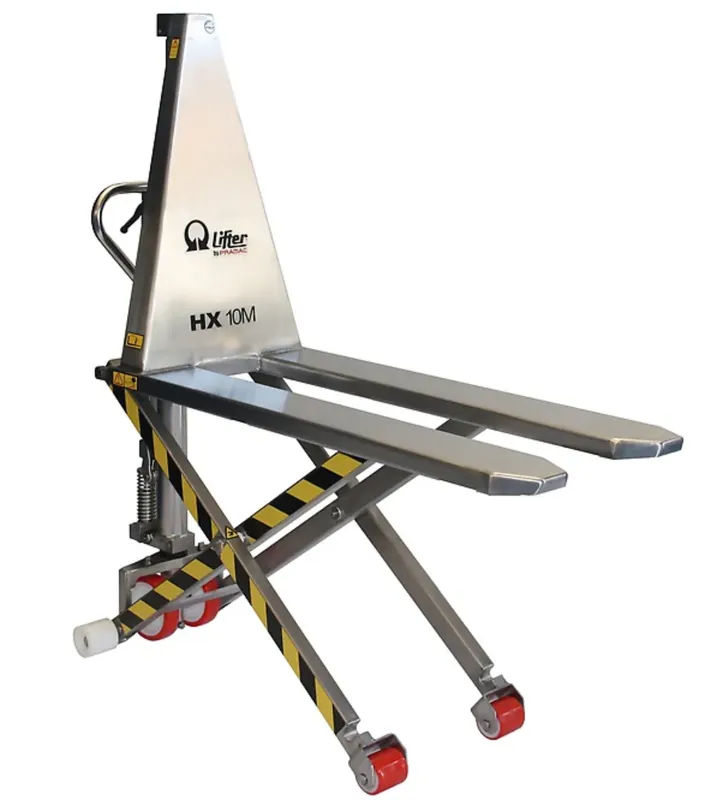 Prezzo Scontato Pramac HX10M INOX GT0420VB8I0 - portata 1000 kg transpallet a pantografo professionale 1150x540 mm , altezza sollevamento 715 mm