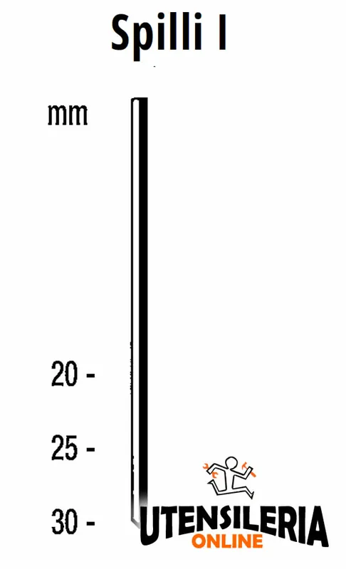 Nuovo Arrivo Spilli senza testa Barbero SERIE I per I/30 0.9x1.2mm (5000 pz)