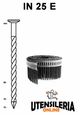 Must-Have Chiodi testa tonda in barre Barbero SERIE IN elicoidali 2.5mm (5850 pz)