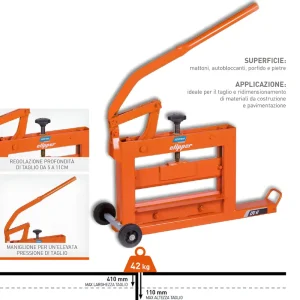 Prezzo Conveniente Norton clipper cps 41 taglia pietra taglia blocchi fino a 410 mm e altezza max 110 mm