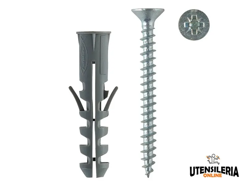 Ultimissimo Modello Tassello Fischer in nylon SC-V con collarino e vite (50pz)