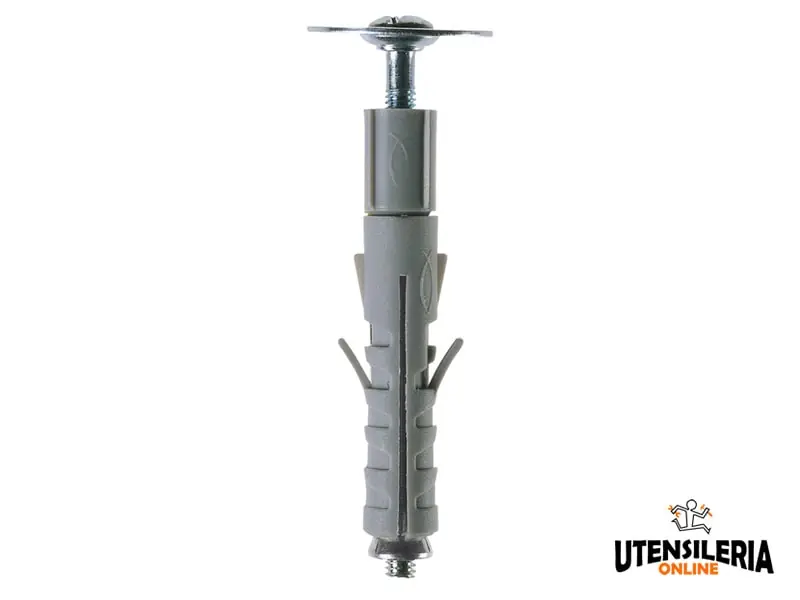 Professionale Tassello Fischer in nylon SB 9 L4 con vite T.S.C. (100pz)