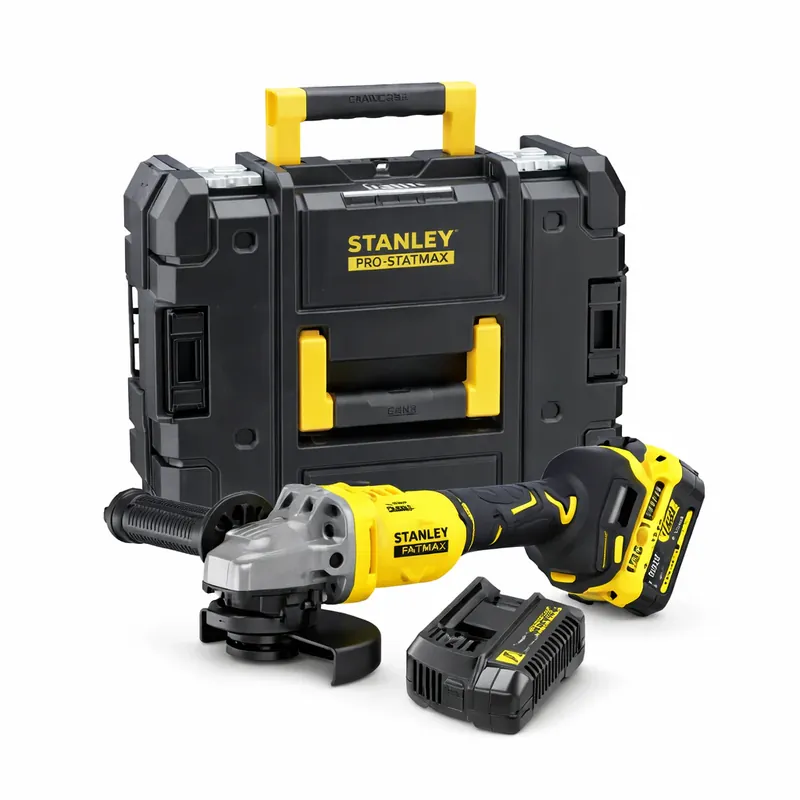 Bestseller Stanley SFMCG710M1T – Smerigliatrice angolare brushless 18 V con batteria 4 Ah
