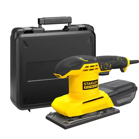 Stanley FMEW214K-QS – Levigatrice orbitale 280W 1/3 di foglio con valigetta Spedizione Espresso