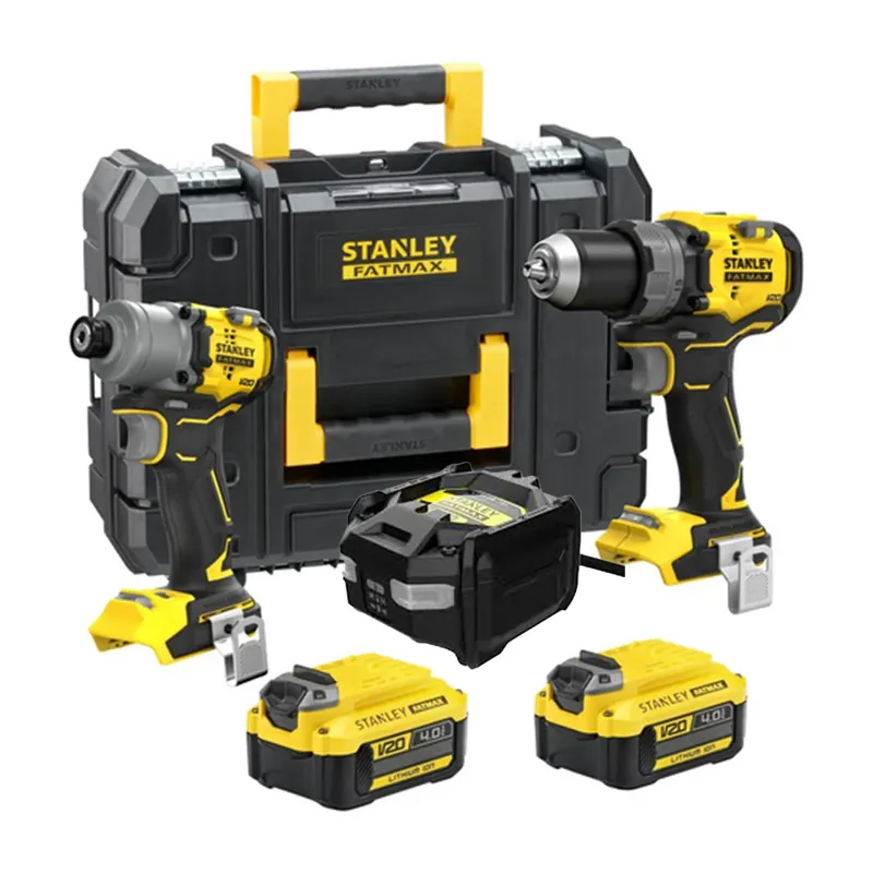 Novità Stanley SFMCK211M2T-QW - Kit Trapano Avvitatore 18V + Avvitatore Impulsi in valigetta - 2 x 4Ah