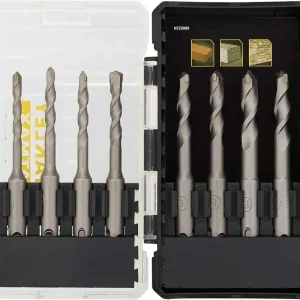 Professionale Stanley STA88555-XJ - Set di 8 punte da trapano tassellatore SDS-Plus