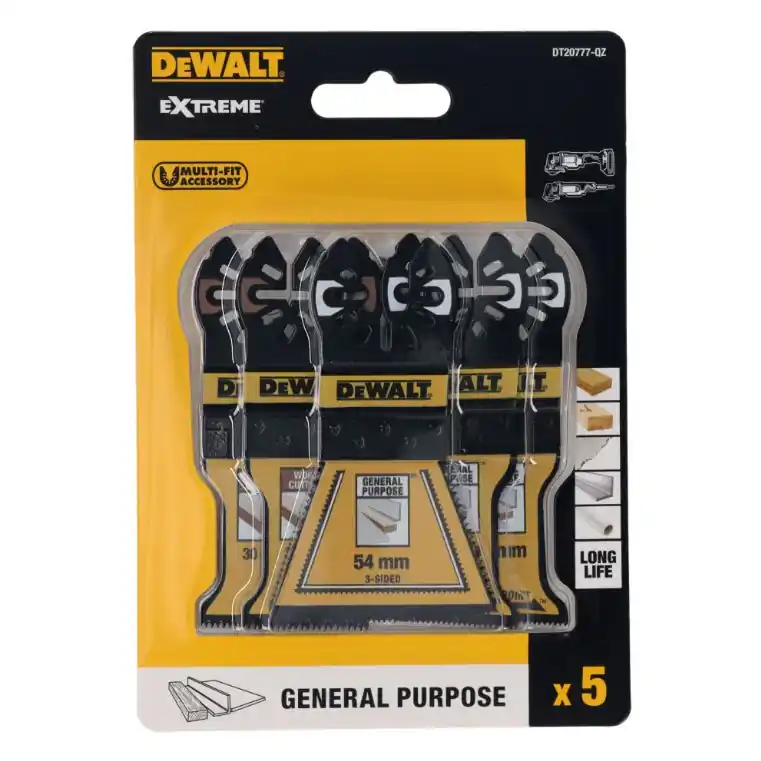 Dewalt DT20777-QZ - Set 5 lame per multifunzione per taglio legno e metallo Promozione