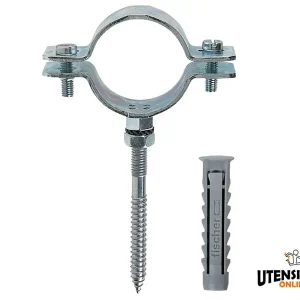 A Buon Prezzo Collare per tubazioni in acciaio Fischer CPT con tassello e vite, 3/8"-4" (20buste)