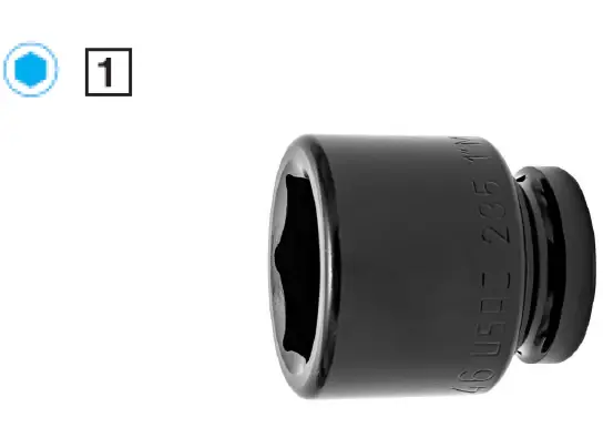 Usag 235 1 M Chiavi a bussola con attacco 1" e bocca esagonale da 70 mm , lunghezza 94 mm Ordina Subito