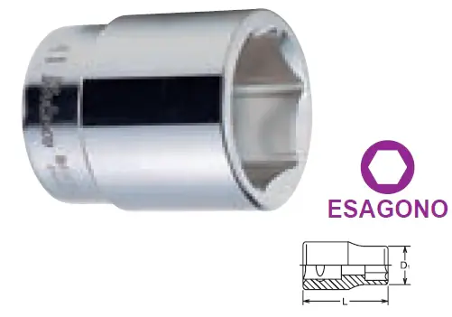Offerta Ko-ken 8400M-68 Chiave a bussola con attacco femmina da 1" e misura esagono 68 mm , lunghezza 86 mm