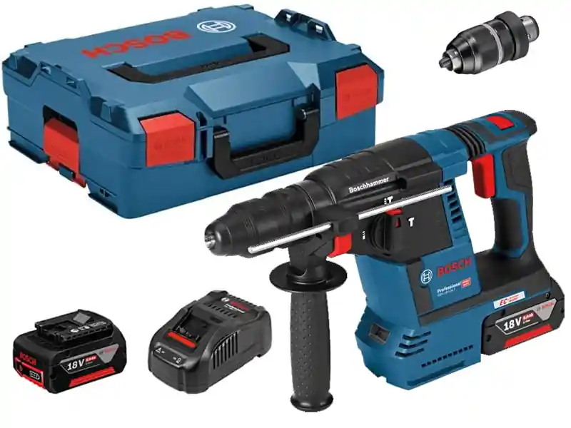 Bosch martello perforatore a batteria GBH 18V-26F Professional 2,6J con 2 batterie 5.5Ah e valigetta Spedizione Espresso