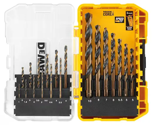 Compra Oggi Stesso Dewalt DT70728 Serie Punte HSS-G per metallo 19PZ. BLACK&GOLD , 3 Taglienti