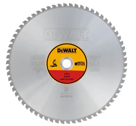 Dewalt DT1926 Disco per metalli e multimateriale DEWALT d.355 FORO 25,4 , 66 denti , Spessore Kerf 2.31 mm Offerta