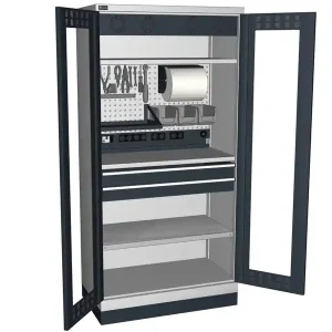 Armadio ante battenti in policarbonato Fami Perfom 1023x555x2000mm con ripiani e cassetti Compra Adesso