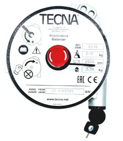 Tecna 9338 bilanciatore 6-8 kg - corsa 2500 mm , portata registrabile Miglior Prezzo