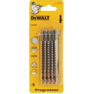 Dewalt DT2057-QZ Lame per seghetto alternativo HCS per tagli rapidi e dritti per legno T234X Spedizione Espresso