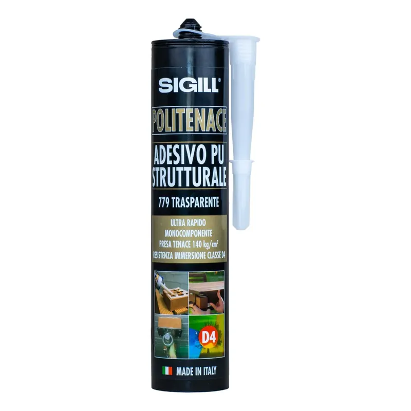 Sigill 779 - Adesivo strutturale poliuretanico Politenace Trasparente, 300ml Affare