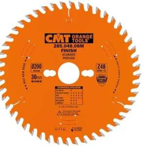Compra Adesso Cmt 285.048.08M Disco per legno da 200 mm dentatura 48 denti , spessore dente 3,2mm