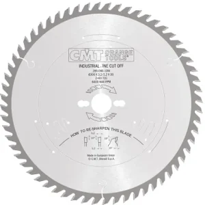Cmt 285.060.12M Disco per legno da 300 mm dentatura 60 denti , spessore dente 3,2mm Made in Italy Più Venduto