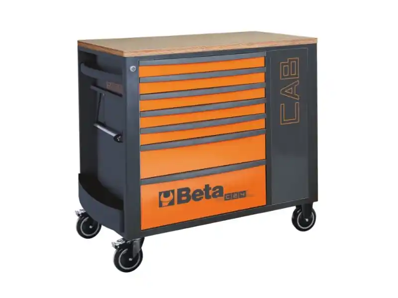 Beta carrello porta attrezzi RSC24L-CAB 7 cassetti con piano in legno Promozione