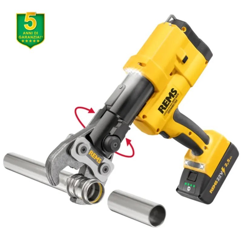 Super Prezzo Rems Akku-Press 22V Connected - Pressatrice idraulica a batteria universale fino a Ø 110 mm