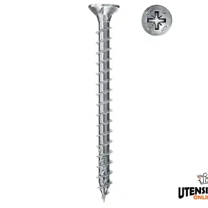 Acquista Ora Viti per legno Fischer FPF II CZF BC Power-Fast 5.0x filetto totale (200pz)