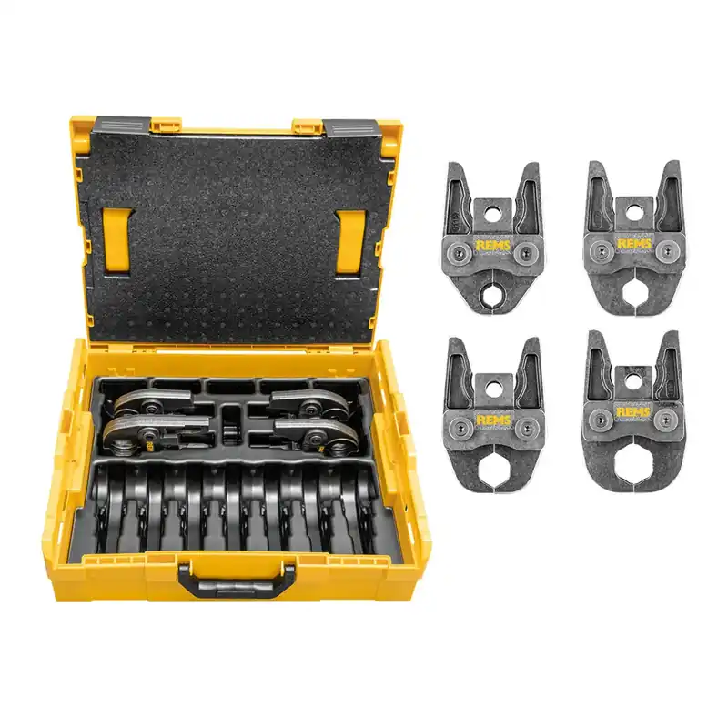 Prezzo Conveniente Rems L-Boxx Set Pinze a pressare in valigetta per pressatrici da 32Kn