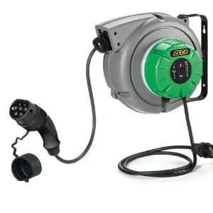 Popolare Zeca EV3162 WB+ WI-FI Avvolgicavo per auto elettriche con Wallbox Incorporata 3,8 Kw spina tipo 2 Mennekes 220V (Far Installare solo da un Elettricista)