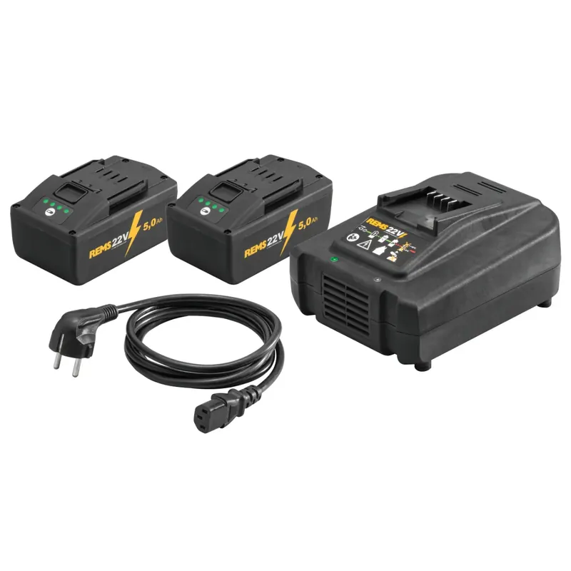 Subito Disponibile Rems Power-Pack 22V / 230V 290W 1 Caricabatterie veloce + 2 Batterie