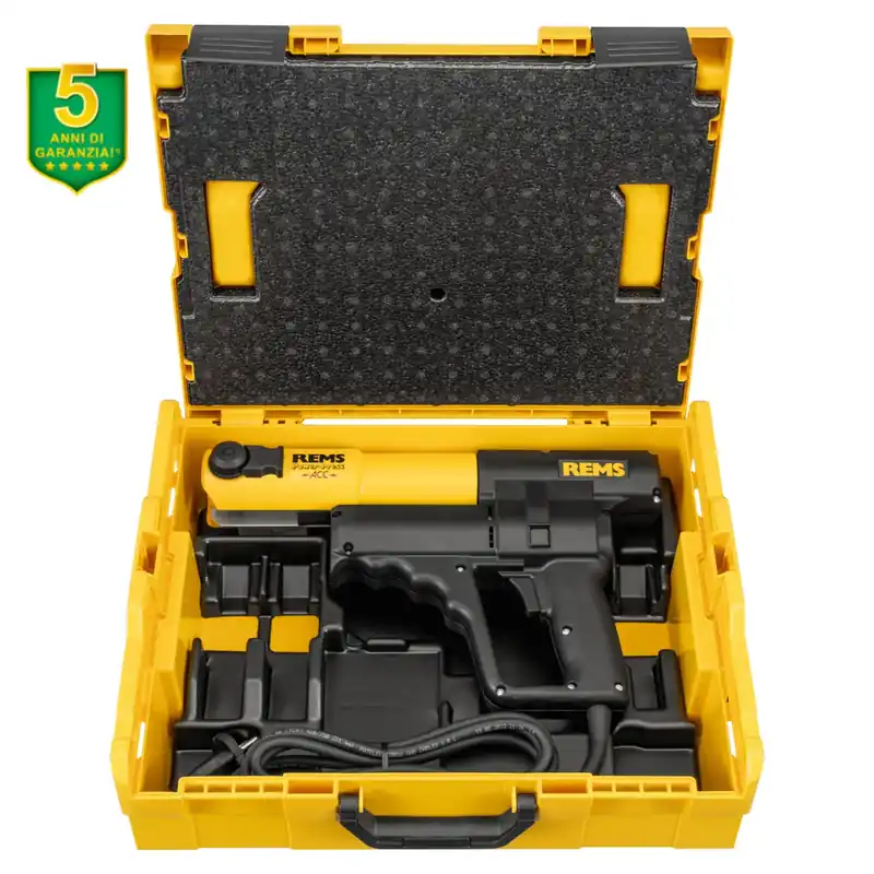Reso Gratuito REMS Power-Press ACC Basic-Pack L-Boxx - Pressatrice idraulica elettrica universale fino a Ø 110 mm