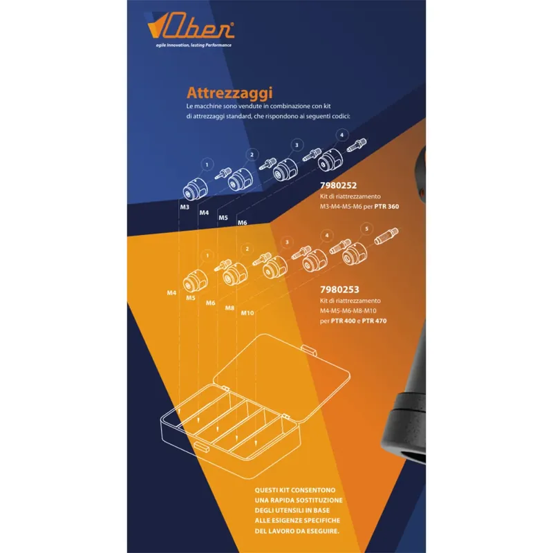 Sconto Ober 7980252 - Kit riattrezzamento M3 - M4 - M5 - M6 per PTR 360