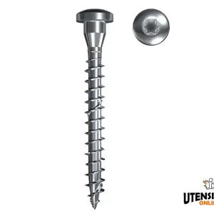 Vite truciolare Fischer FPF-PT 5,0x50 ZPF Power-Fast filettatura totale (200pz) Esclusivo
