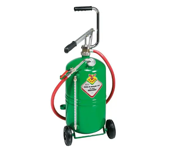 Prezzo Conveniente Raasm 32024 Distributore olio manuale carrellato con pompa a doppio effetto 24 Lt