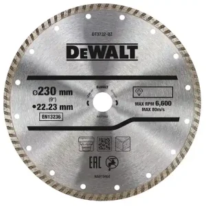 Soddisfatti O Rimborsati Dewalt DT3732-QZ Disco lama turbo multiuso diamantata di 230mm x 22,23mm