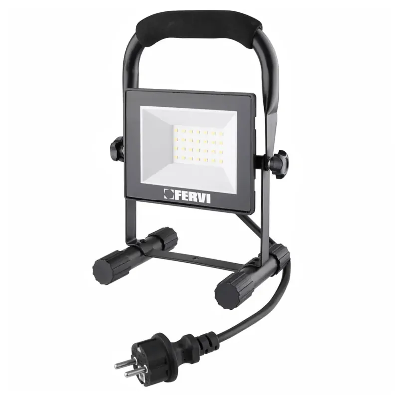 Popolare Fervi 0218/20B Faretto led 20W con supporto