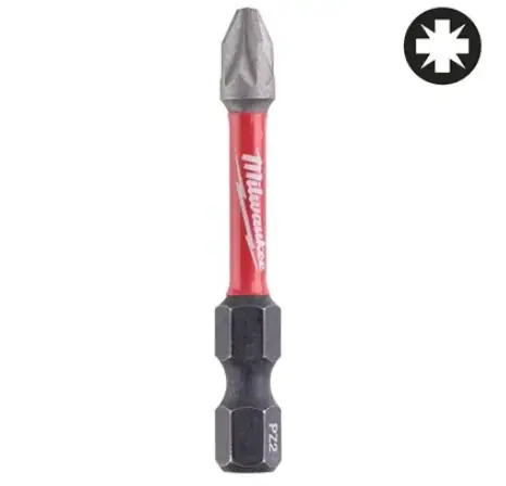 Economico Milwaukee Shockwave PZ2 x 50 mm - 1 pc Bit SHOCKWAVE per avvitatori ad impulsi