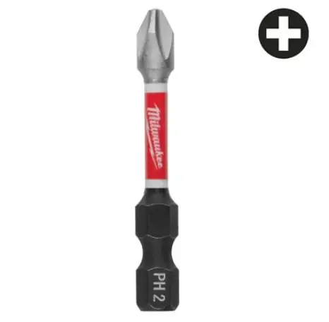 Vendita Finale Milwaukee Shockwave PH2 x 50 mm - 1 pc Bit SHOCKWAVE per avvitatori ad impulsi