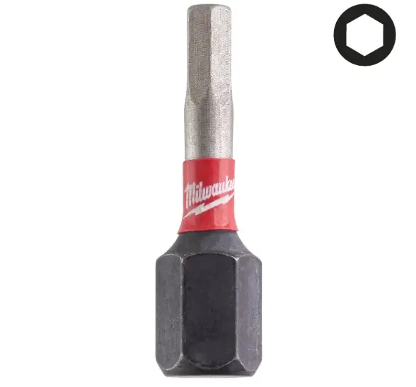 Milwaukee 4932500379 BIT HEX3 25MM (conf. 3pz) Bit SHOCKWAVE per avvitatori ad impulsi Miglior Prezzo