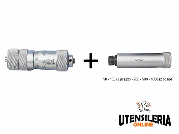 Prezzo Conveniente SET testina micrometrica + 7 prolunghe 1000-3000mm